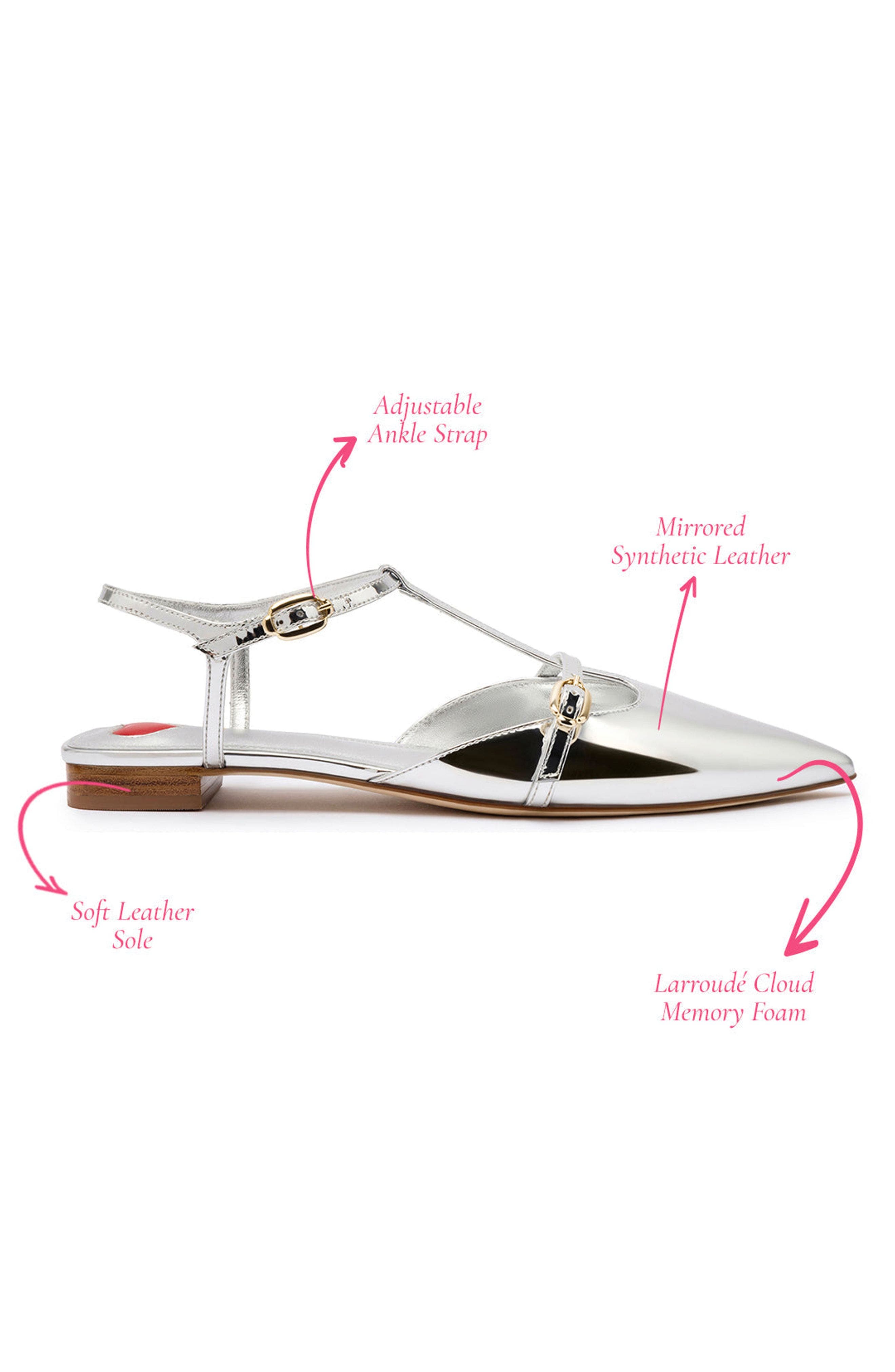 Larroudé Grace Flat, Alternate, color, 