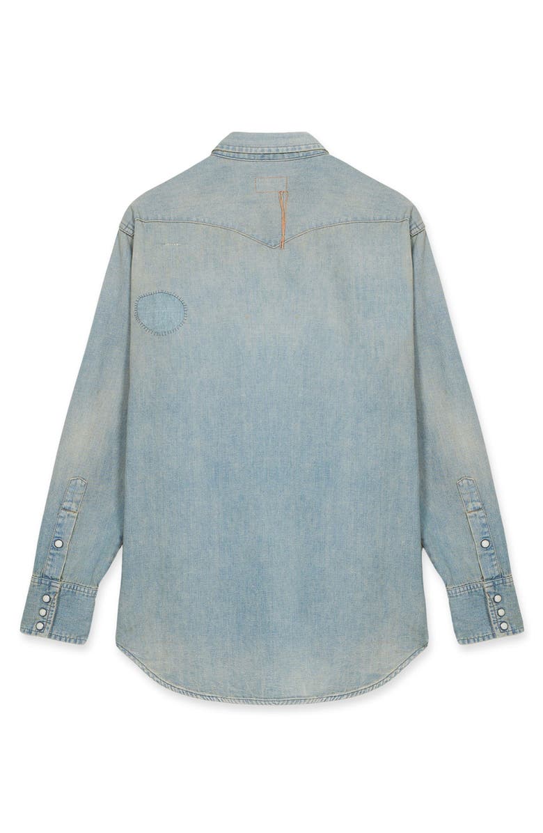 Fortela Jennyvint Custom Wash Denim Shirt, Alternate, color, D470