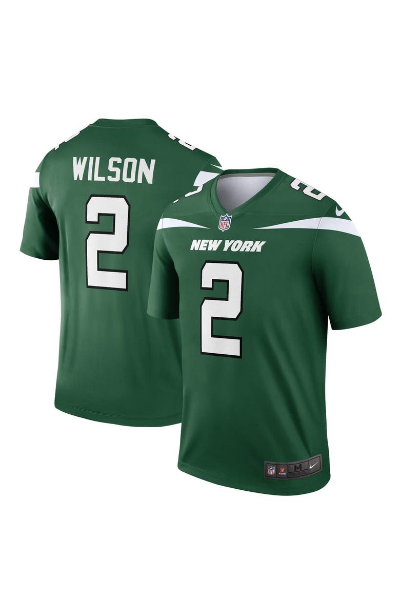 Nike Men's Nike Zach Wilson Gotham Green New York Jets Legend Jersey, Main, color, 