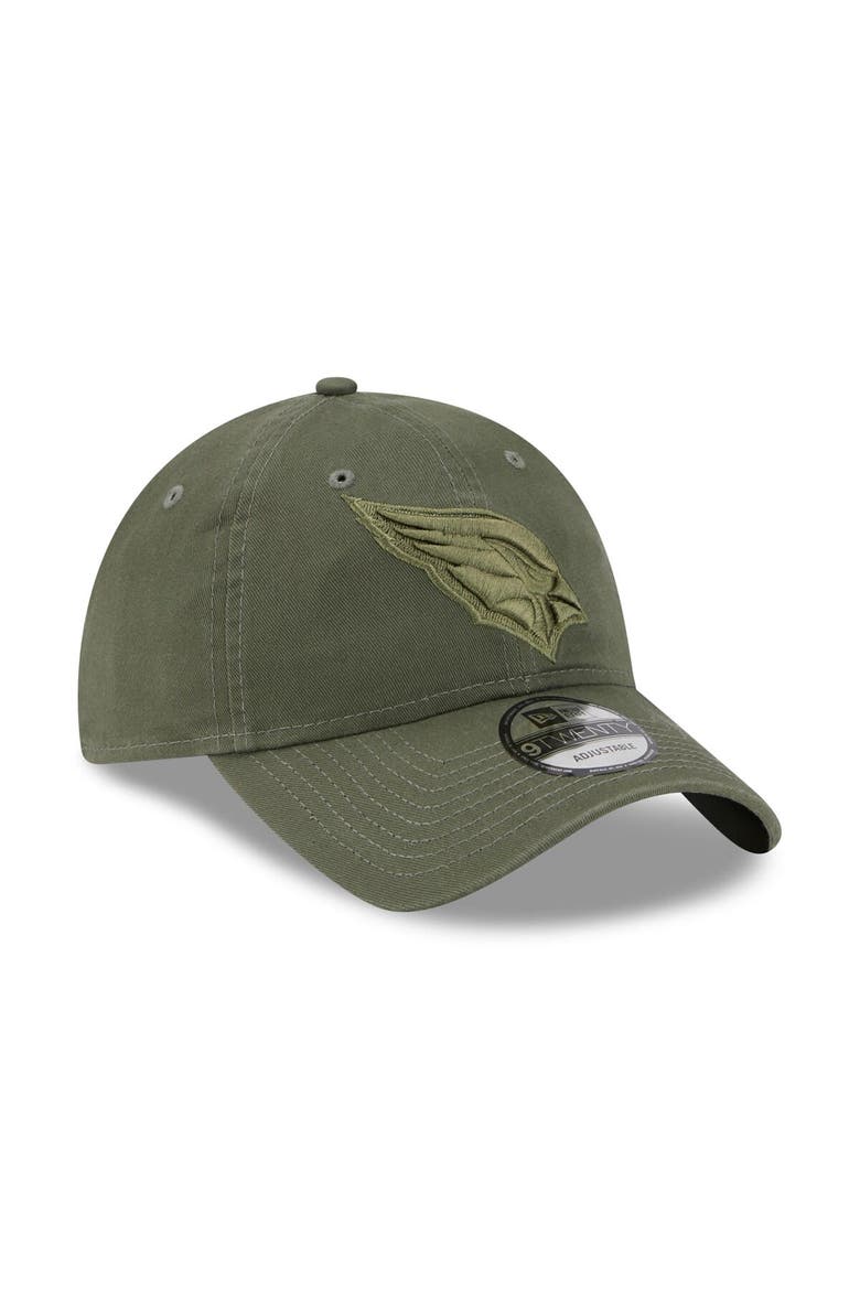 Men's New Era Olive Arizona Cardinals Core Classic 2.0 Tonal 9TWENTY Adjustable Hat, Alternate, color, Olive