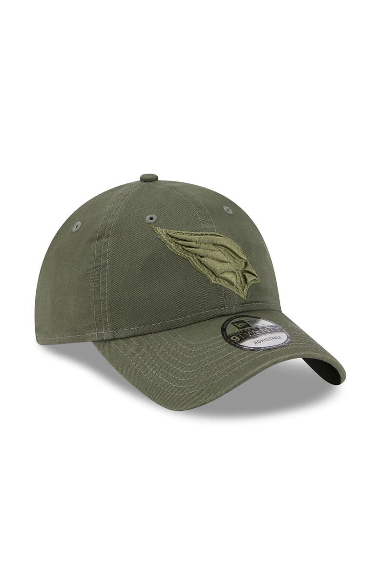 New Era Men's New Era Olive Arizona Cardinals Core Classic 2.0 Tonal 9TWENTY Adjustable Hat, Alternate, color, 