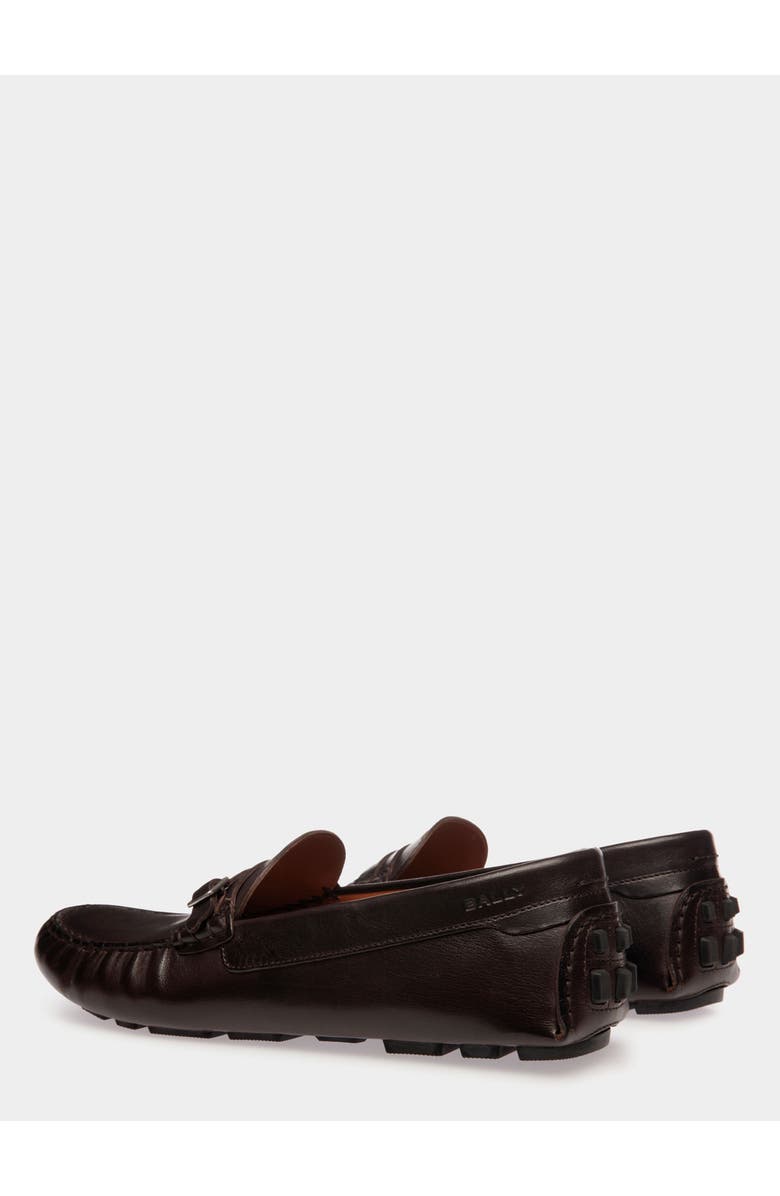Bally Driver in Buffalo Leather, Alternate, color, Brown