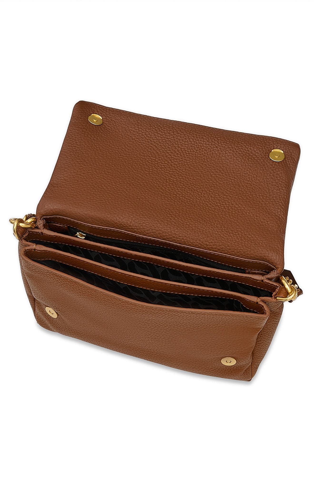 Rebecca Minkoff Foldover Flap Crossbody Bag, Alternate, color, Tawny