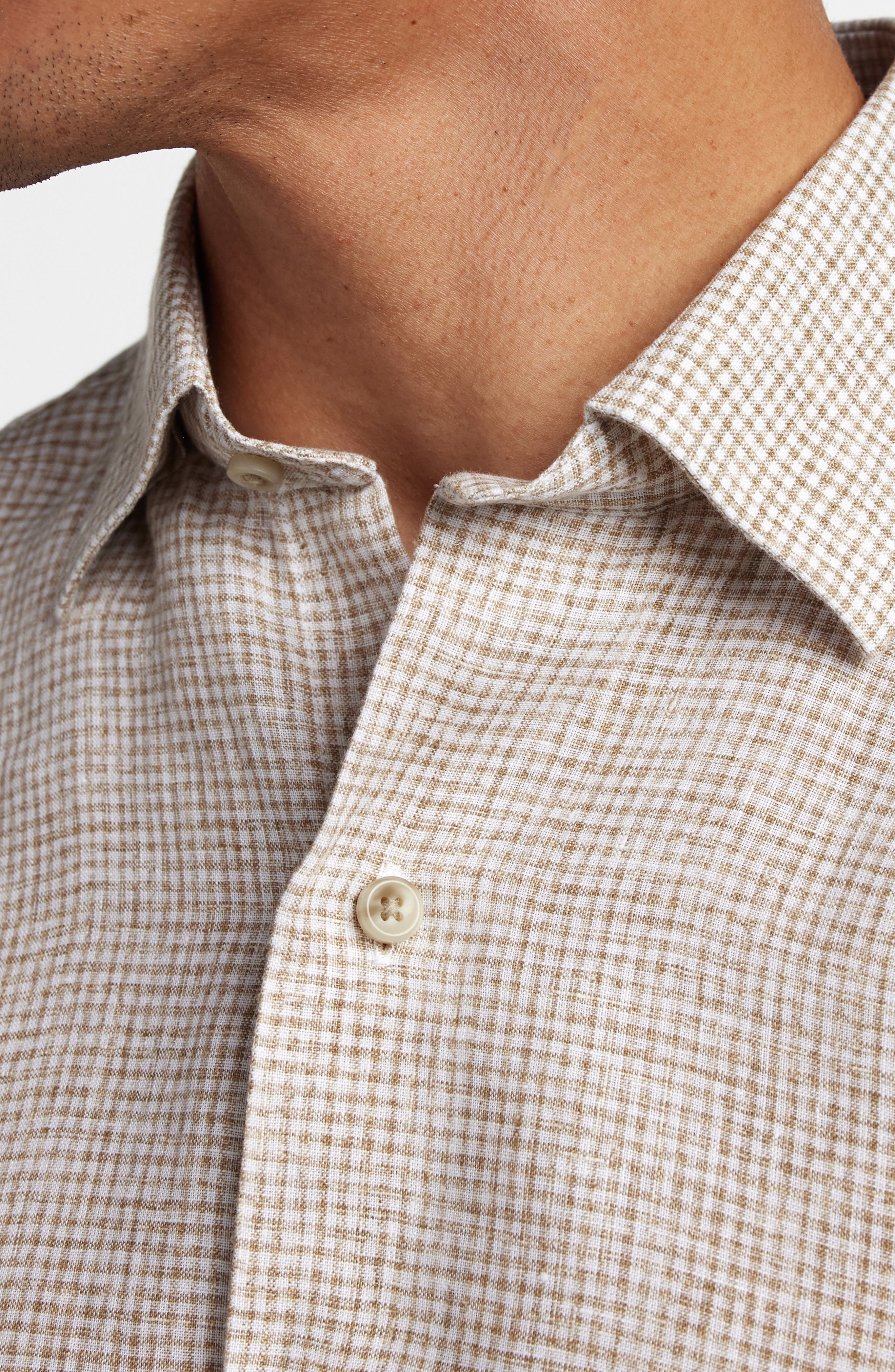 Linen Check Sport Shirt - image 2