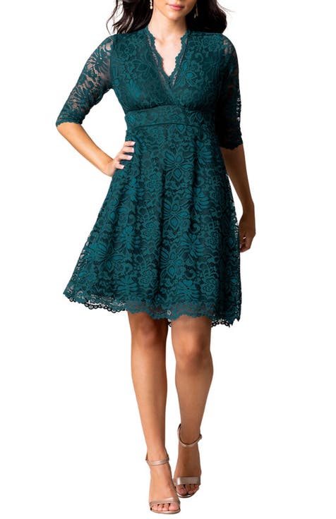 Mademoiselle A-Line Lace Cocktail Dress