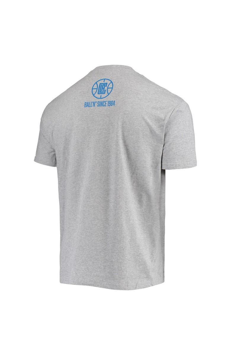 BALL'N Men's BALL'N Heathered Gray LA Clippers Since 1984 T-Shirt, Alternate, color, 