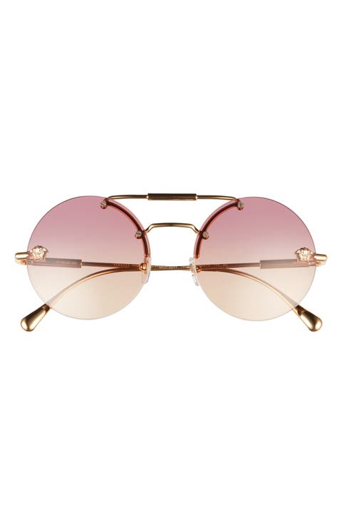 56mm Gradient Round Sunglasses