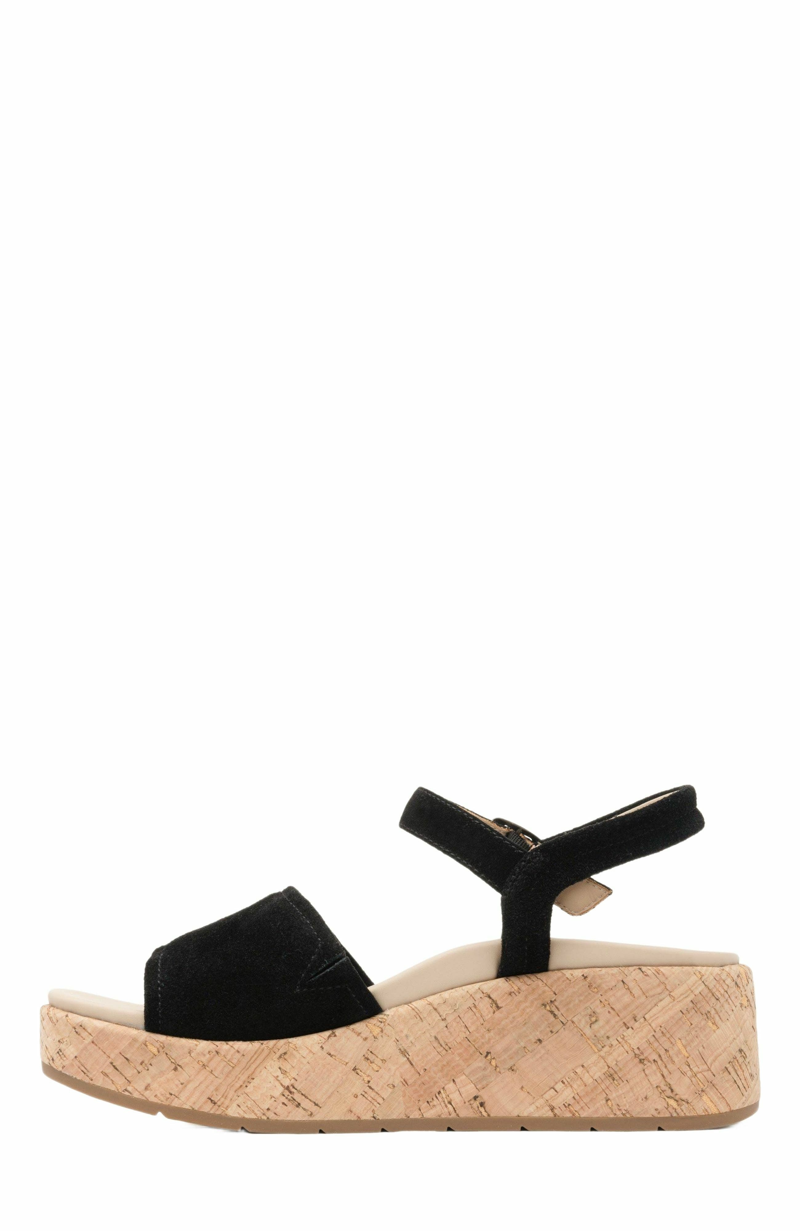 ABEO Solstice Buckle Sandal, Alternate, color, Black Suede - Metatarsal
