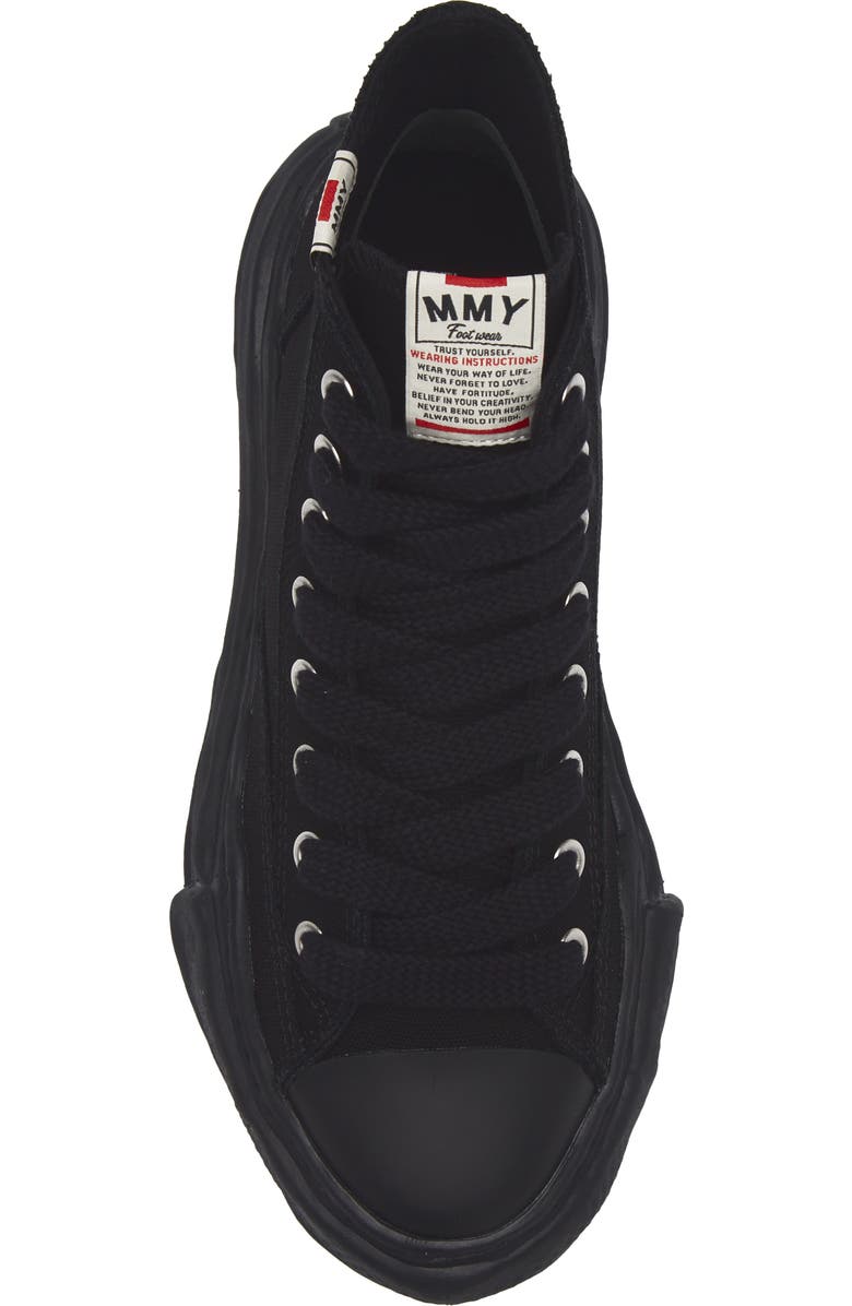Maison MIHARA YASUHIRO Peterson High Top Sneaker, Alternate, color, Black/ Black