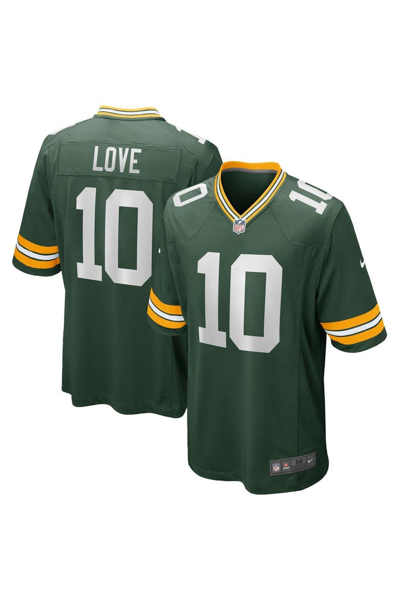 Men's Nike Jordan Love Green Green Bay Packers Game Jersey, Alternate, color, Green