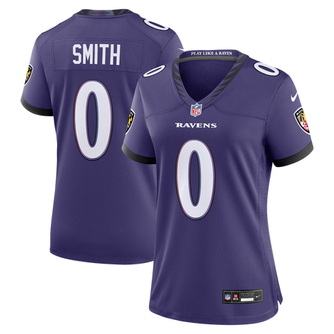 Women's Nike Roquan Smith Purple Baltimore Ravens Team Game Jersey