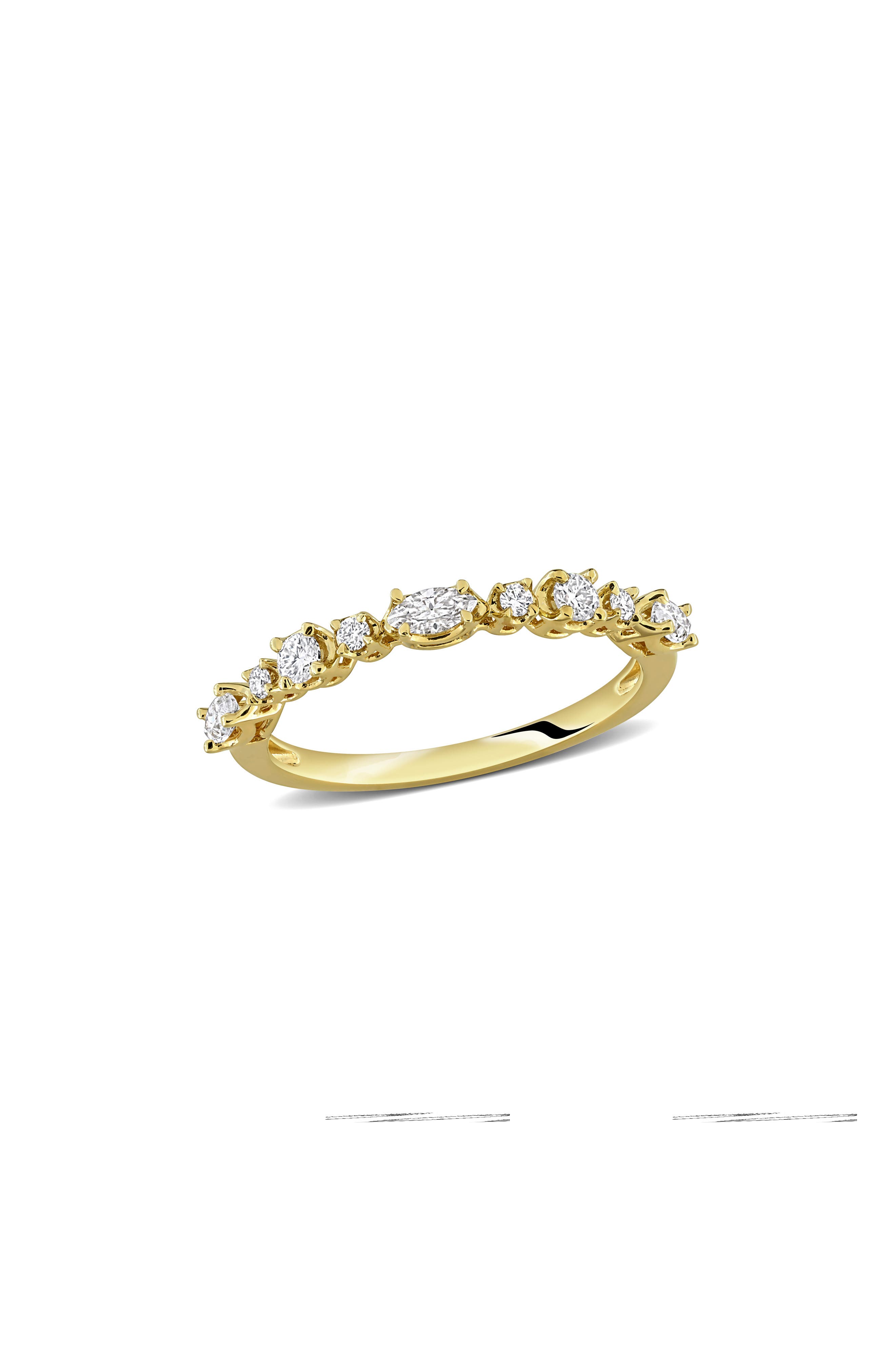 Created Moissanite Band Ring
