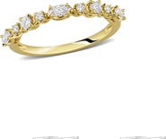 DELMAR Created Moissanite Band Ring