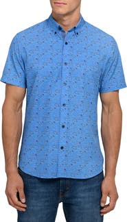CONSTRUCT Paisley Woven Short Sleeve Basic