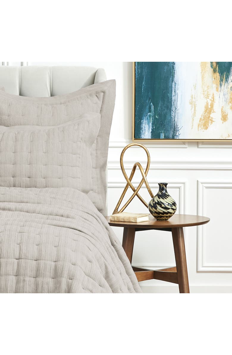 ELISABETH YORK 20" x 26" Danette Shale Decorative Bedding Premium Cotton Rectangle Standard Sham, Alternate, color, Grey