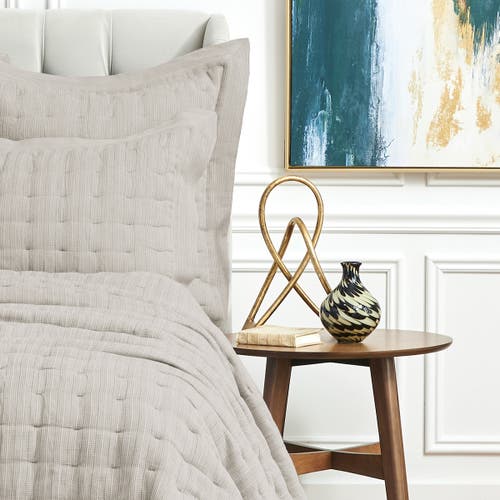 Elisabeth York 20" X 26" Danette Shale Decorative Bedding Premium Cotton Rectangle Standard Sham In Gray