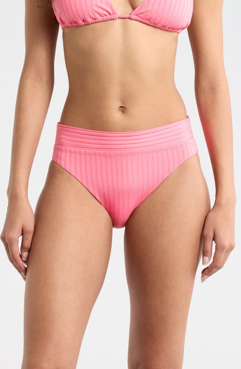 Banded Rib Hipster Bikini Bottoms