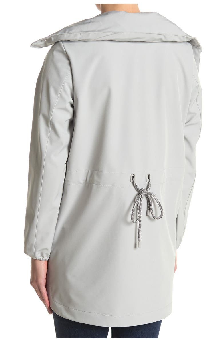 Bernardo Contrast Mesh Zip Jacket, Alternate, color, Peargdkgry