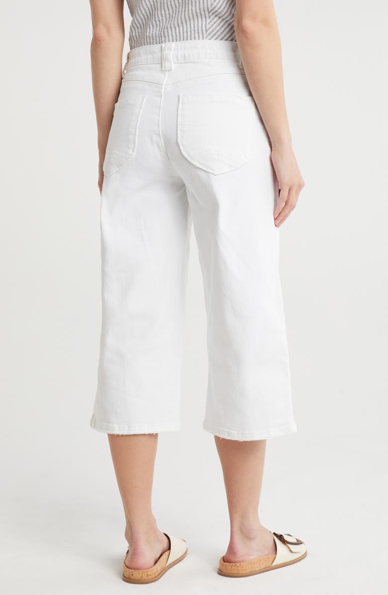 Democracy Relaxed Crop Capri Jeans, Alternate, color, Optic White Artisanal
