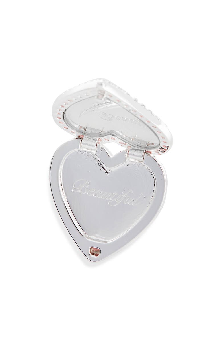 Sandy Liang Heart Mirror Ring, Alternate, color, Silver