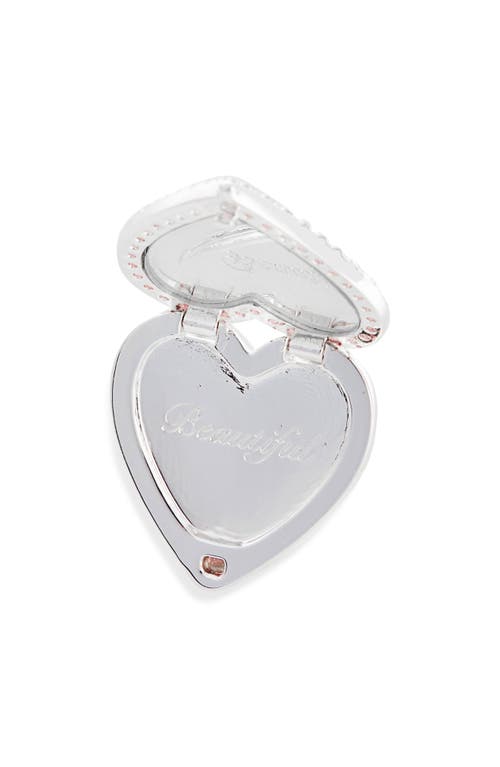 Sandy Liang Heart Mirror Ring In Pink