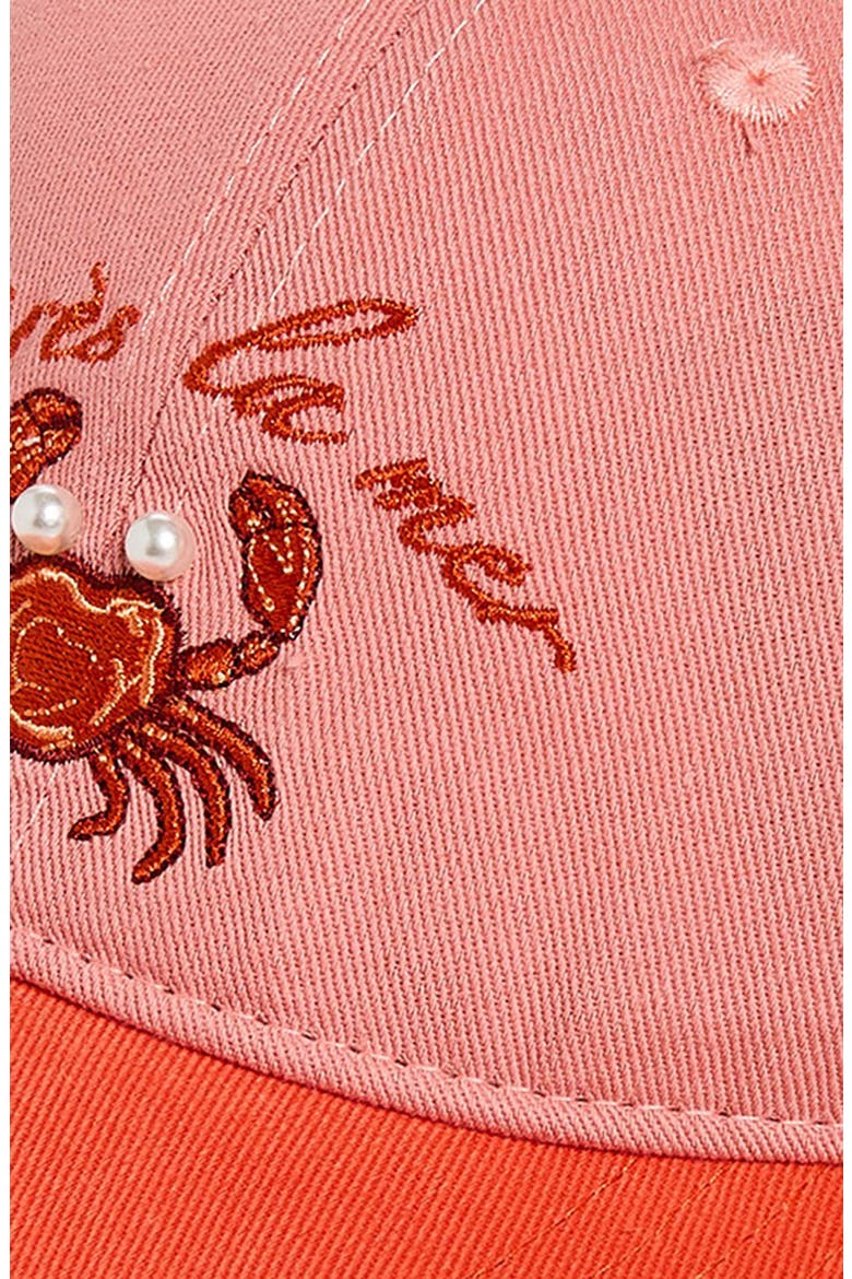 Embroidered Baseball Cap, Alternate, color, RED APRES LA MER