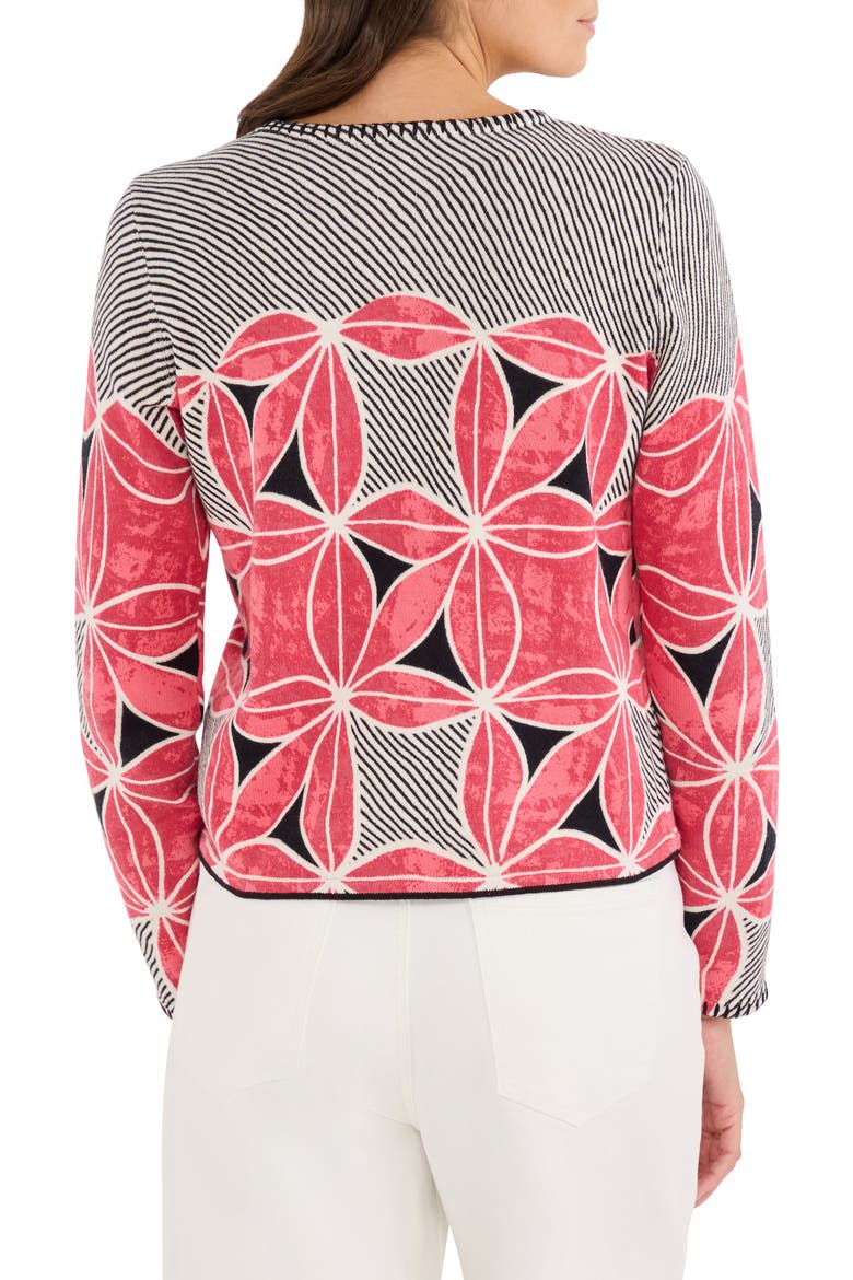 Gallery Walk Cardigan, Alternate, color, PINK MULTI