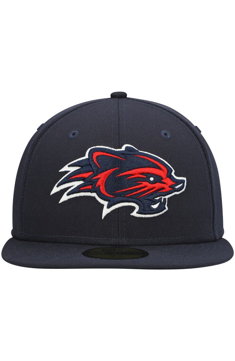 New Era Men's New Era Navy New Hampshire Fisher Cats Authentic Collection Team Home 59FIFTY Fitted Hat, Alternate, color, 