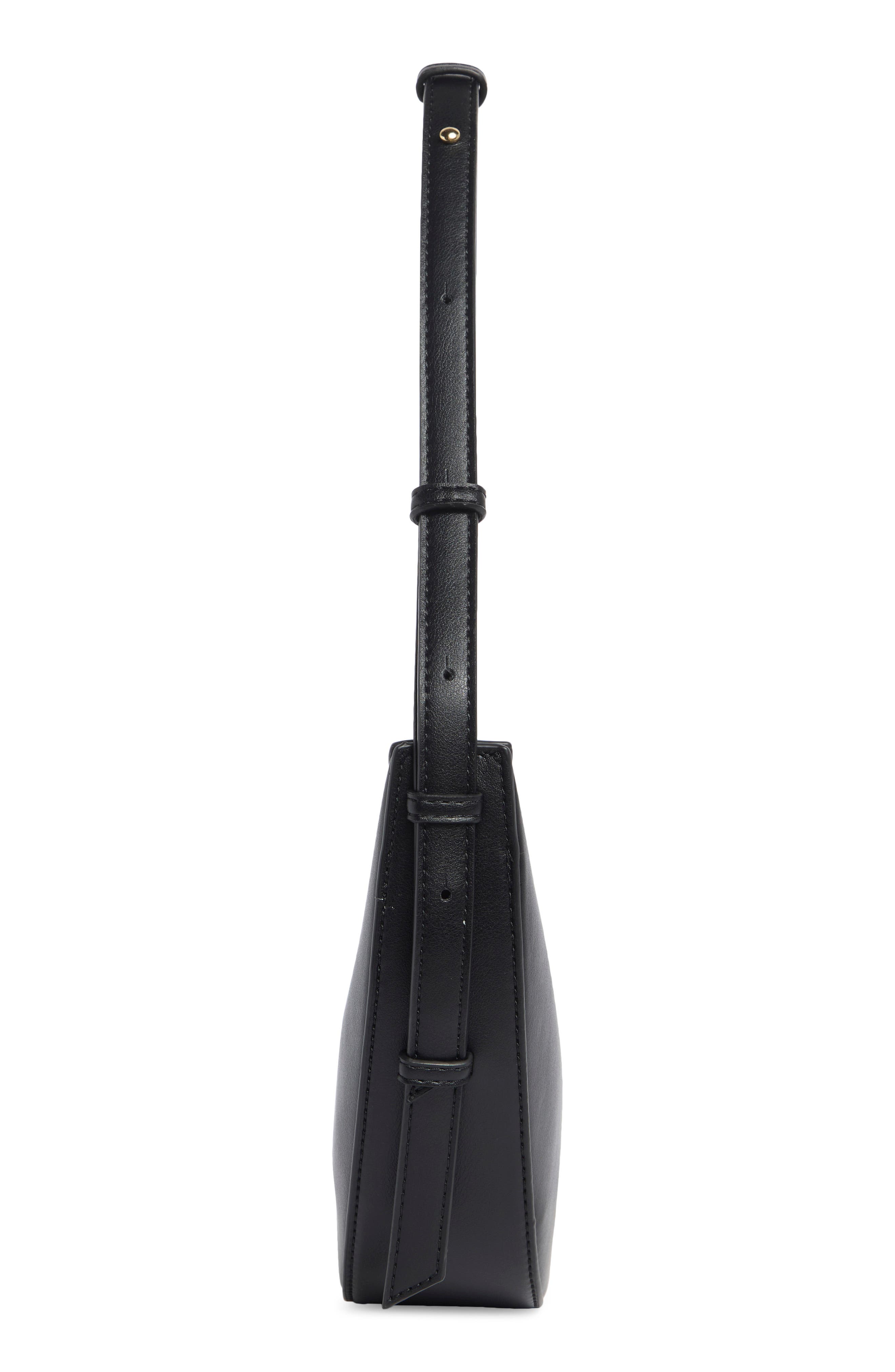 URBAN EXPRESSIONS HANDBAGS Crescent Shaped Shoulder Bag, Alternate, color, Black