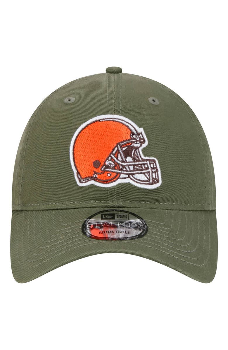 New Era Men's New Era Olive Cleveland Browns Main 9TWENTY Adjustable Hat, Alternate, color, Olive