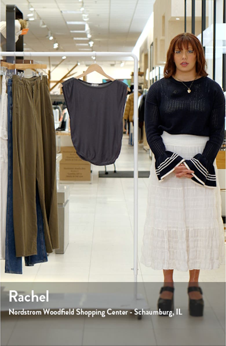 Night We Met Ruched Rib T-Shirt, sales video thumbnail