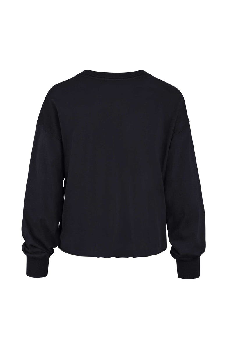 '47 Women's '47 Navy Michigan Wolverines Bottom Line Parkway Long Sleeve High Waist T-Shirt, Alternate, color, Navy