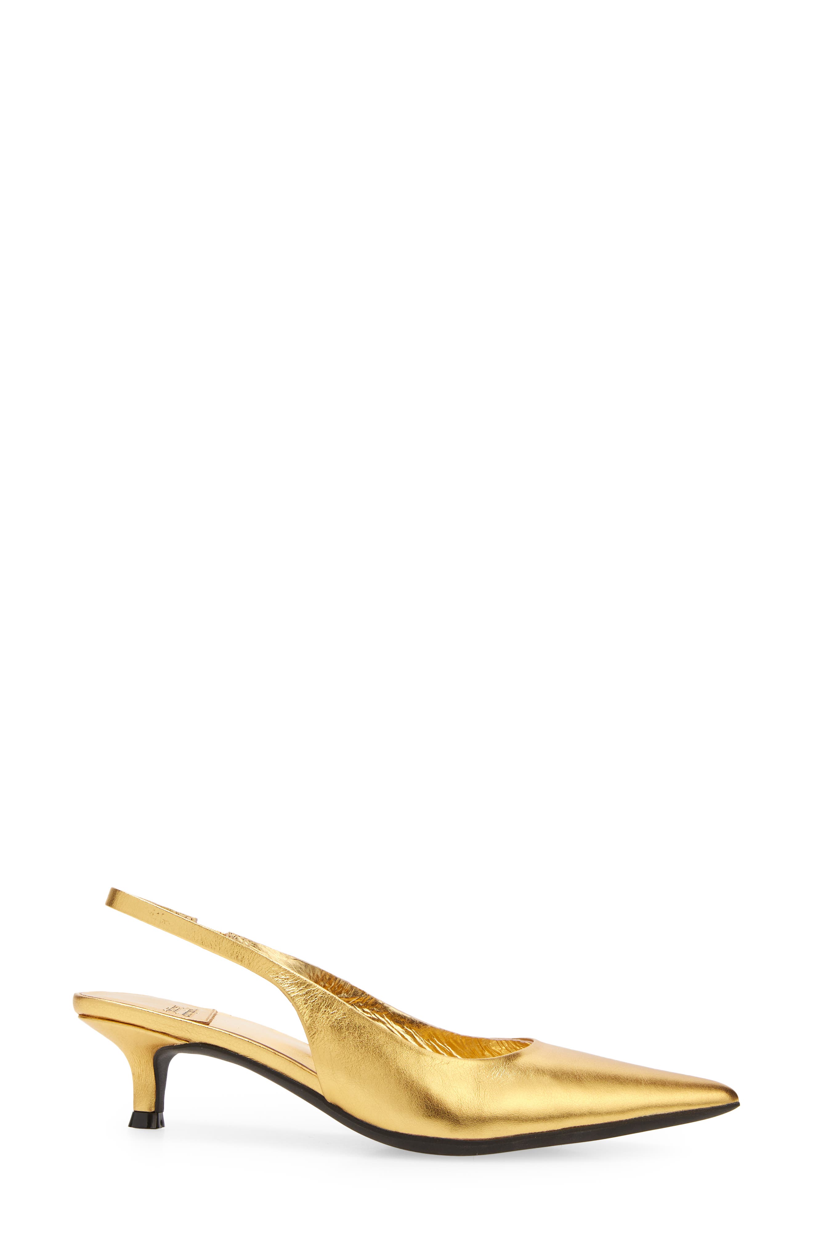 Jeffrey Campbell Persona Slingback Pump, Alternate, color, Gold