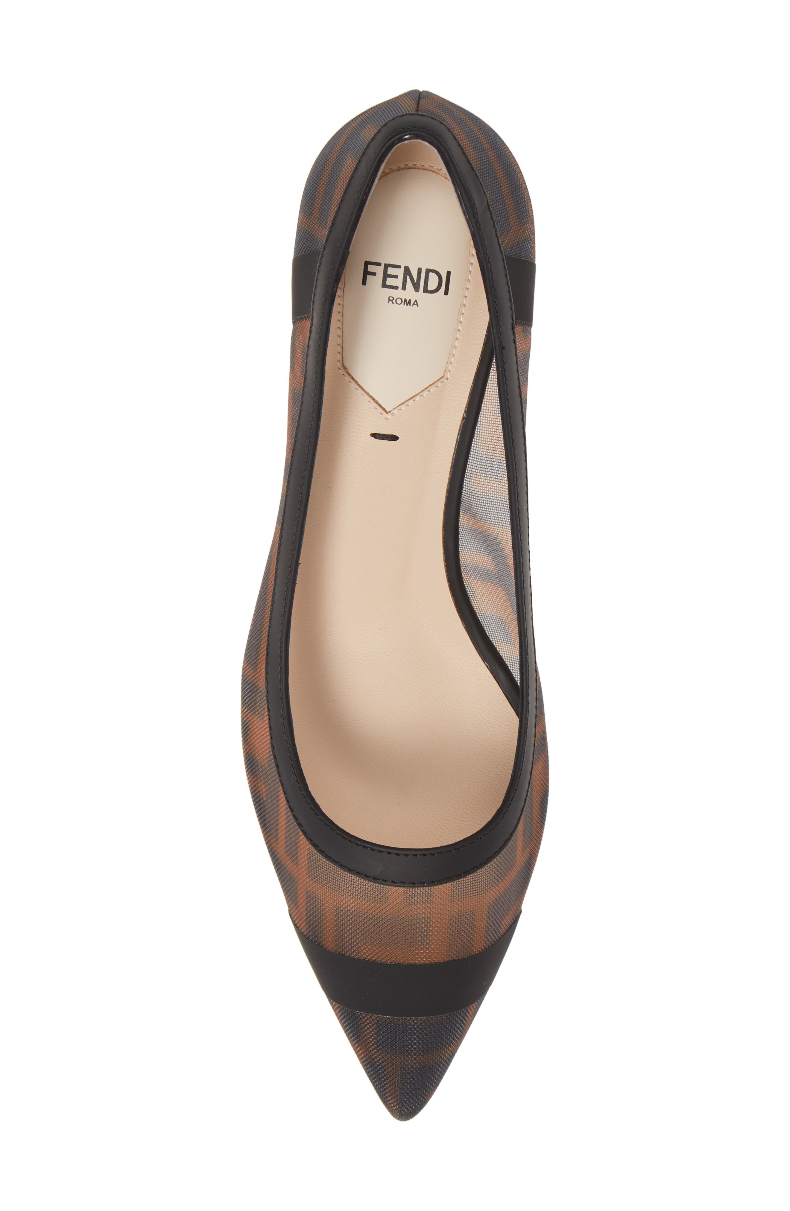Fendi Colibri Logo Pointed Toe Pump, Alternate, color, 