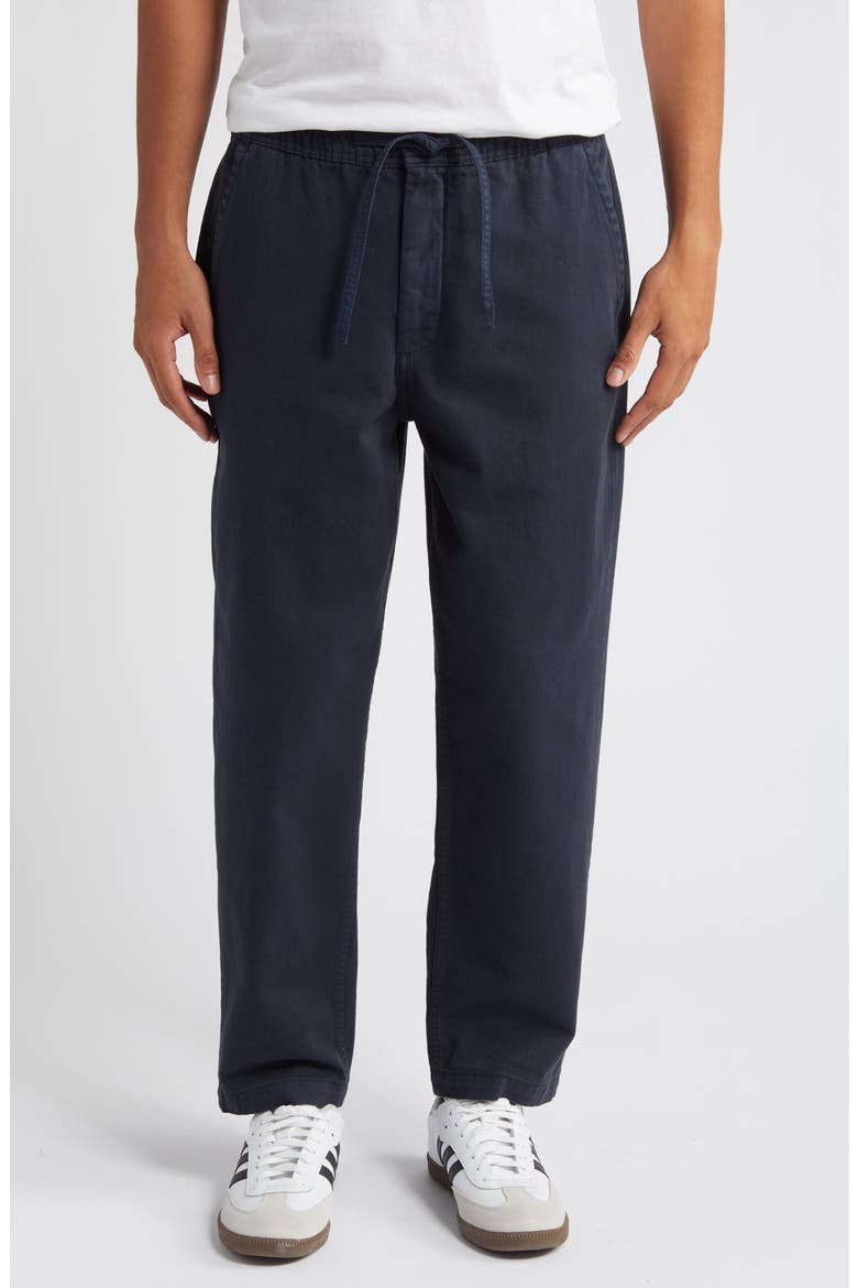 Kurt Organic Cotton Drawstring Crop Pants, Main, color, NAVY