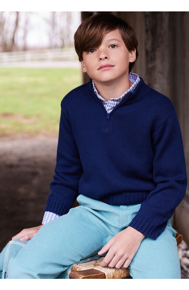 Little English Kids' Button Down Shirt, Alternate, color, Gray Blue Gingham