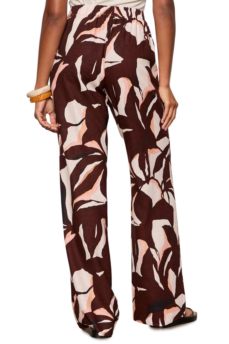 Best Time Wide Leg Pants, Alternate, color, BURGUNDY/CORAL