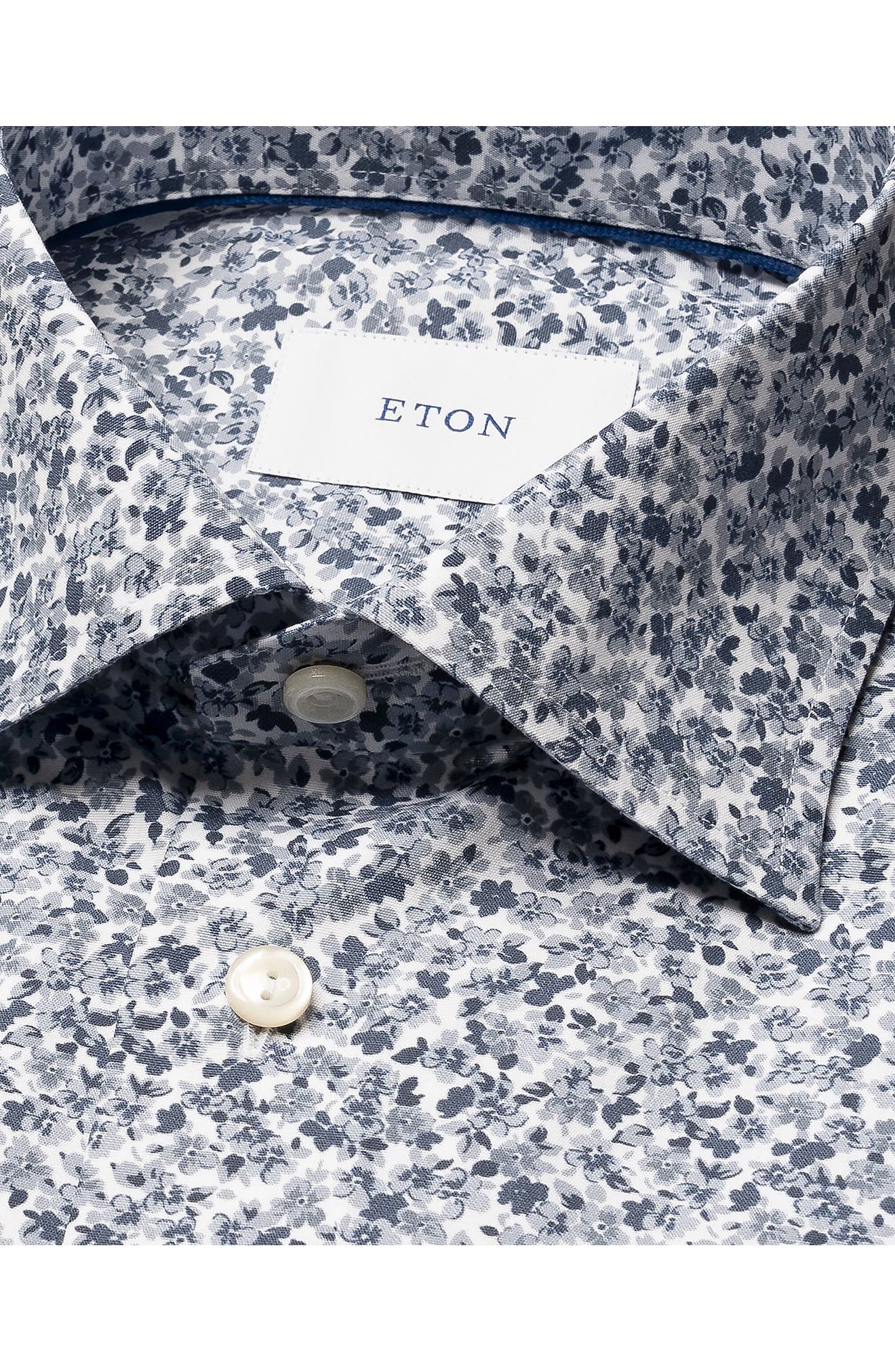 Contemporary Fit Floral Cotton Dress Shirt