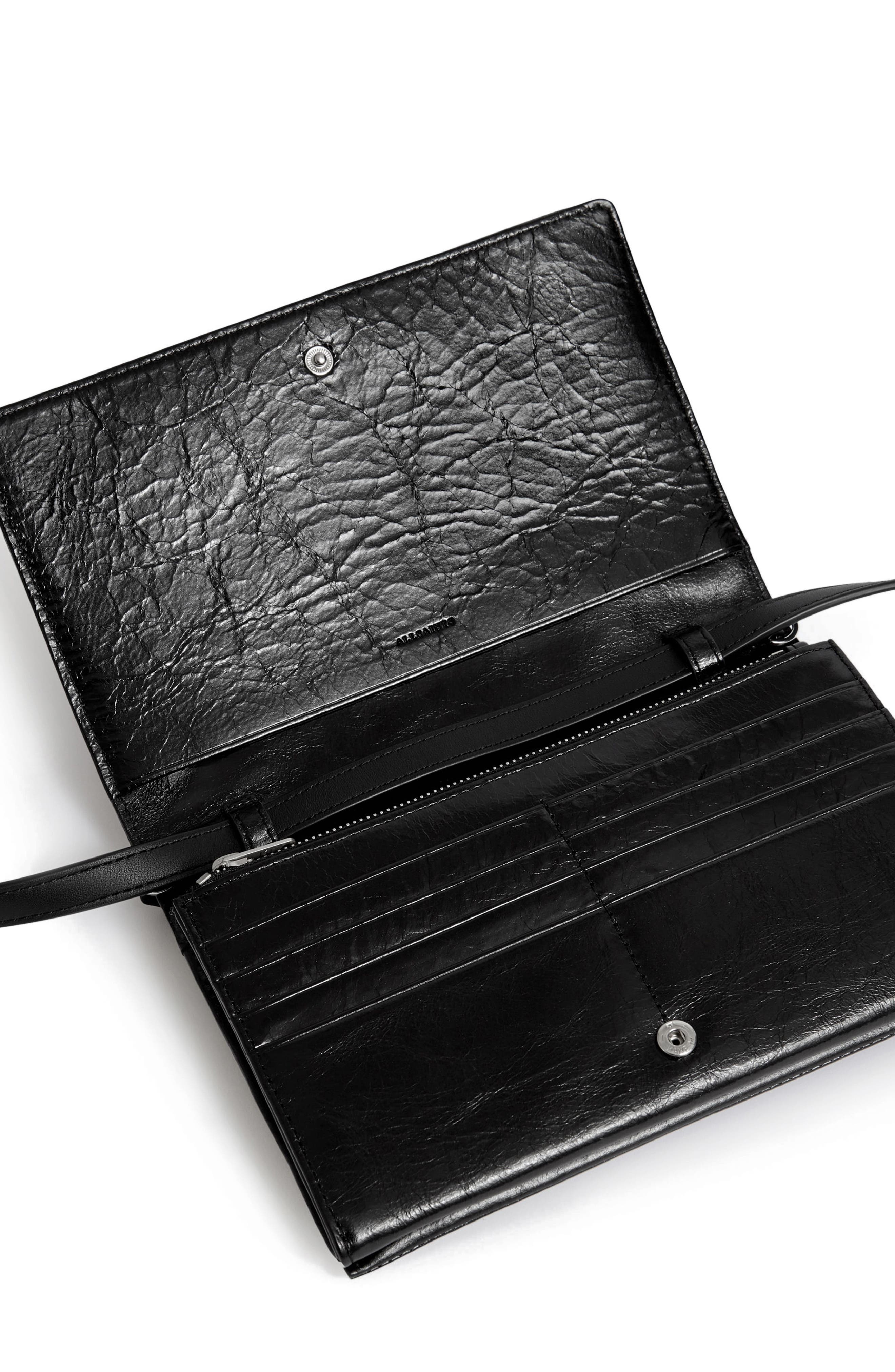 AllSaints Fetch Leather Bag, Alternate, color, 