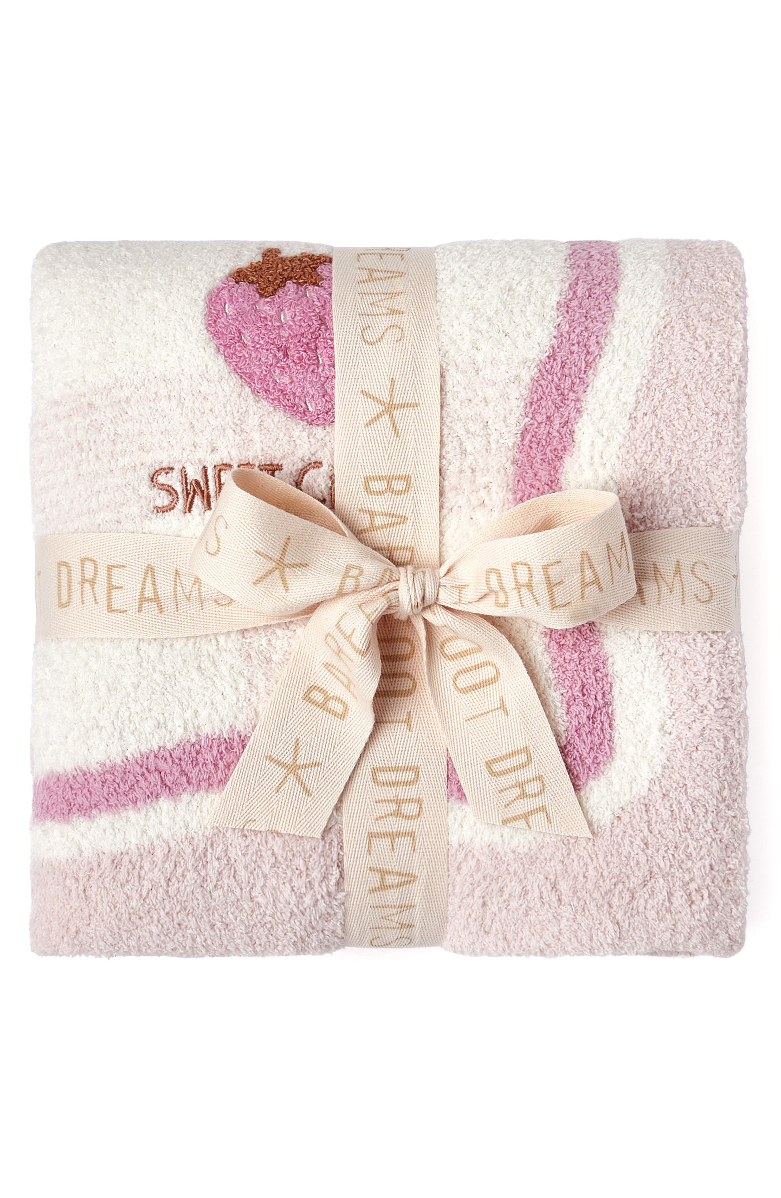 Barefoot Dreams® CozyChic® Strawberry Stroller Blanket | Nordstrom