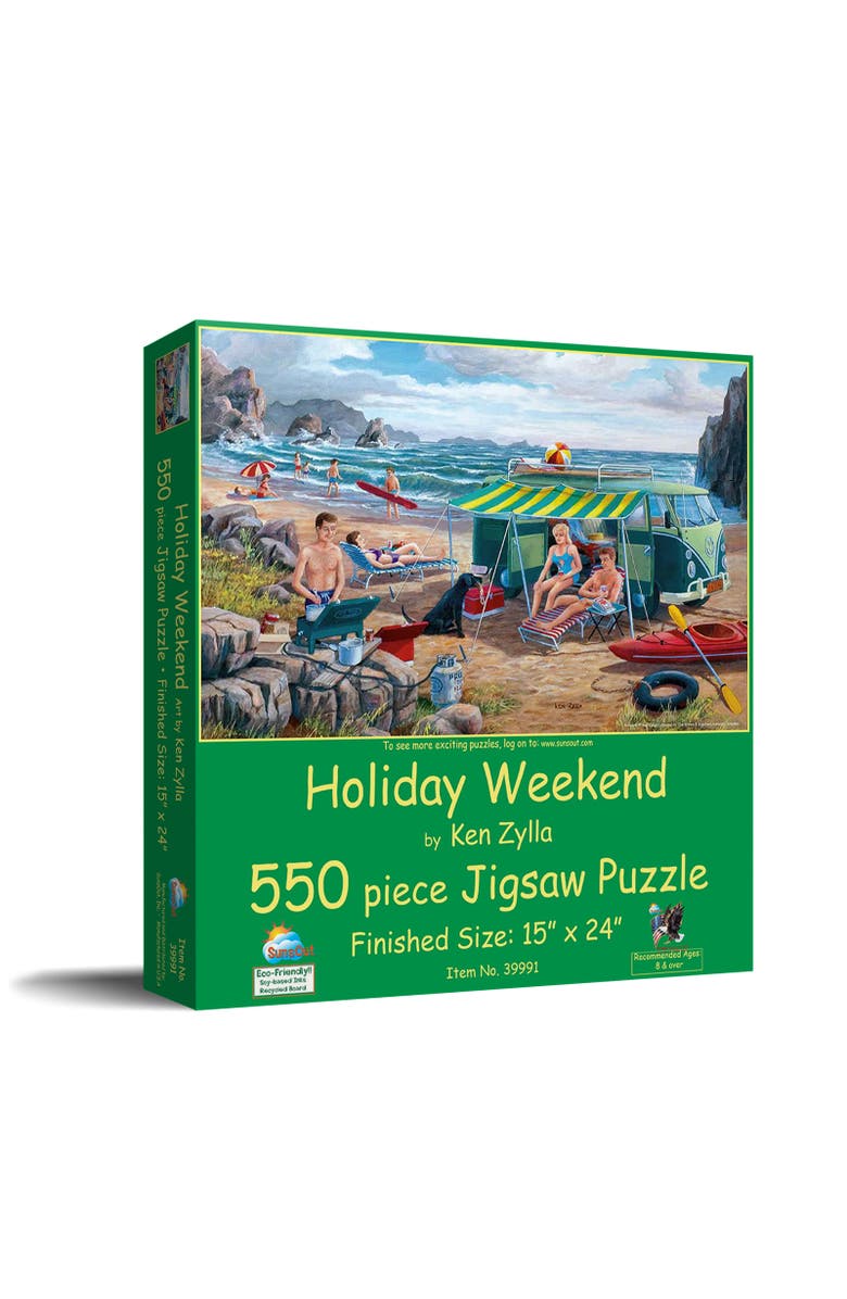 Sunsout Holiday Weekend 550 piece Jigsaw Puzzle for Adults, Main, color, Multicolor