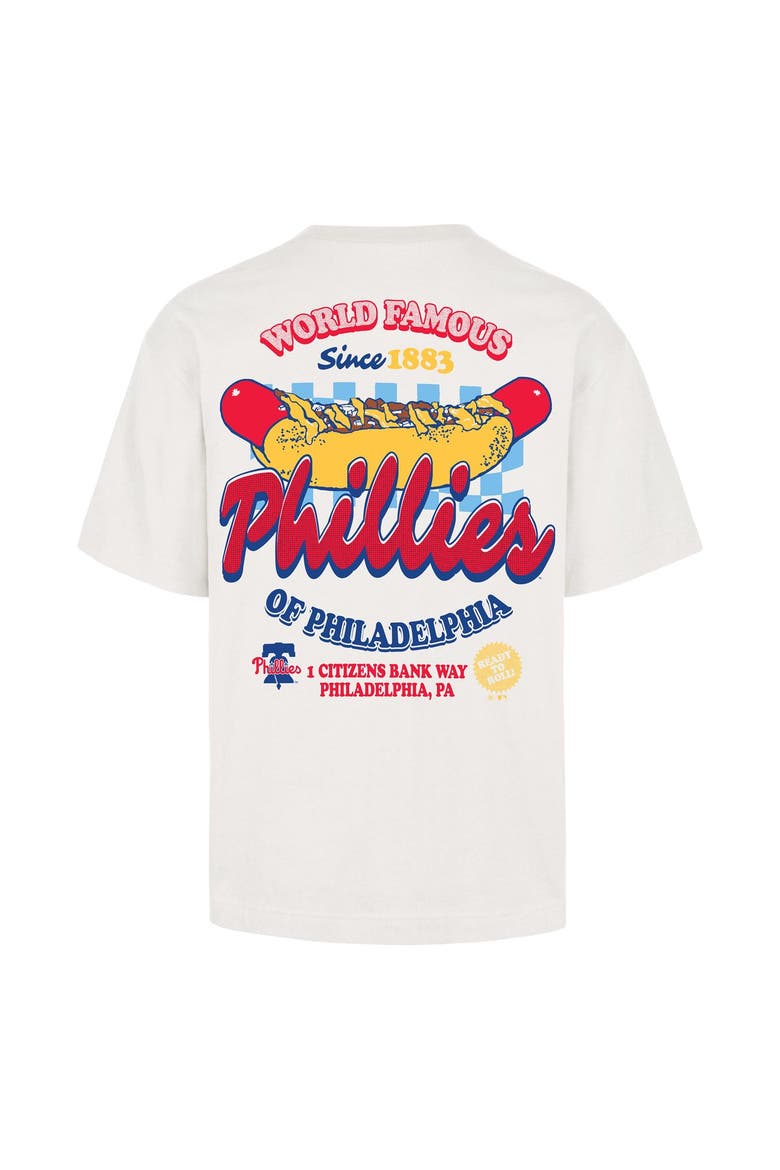 Men's '47 Cream Philadelphia Phillies Glizzy T-Shirt, Alternate, color, Cream