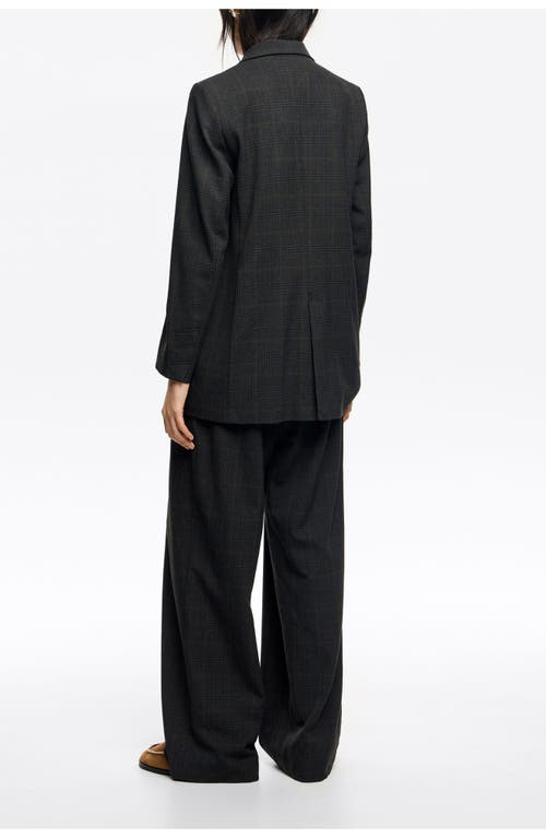 Bimba Y Lola Tailored Double-breasted Jacket In Animal Print