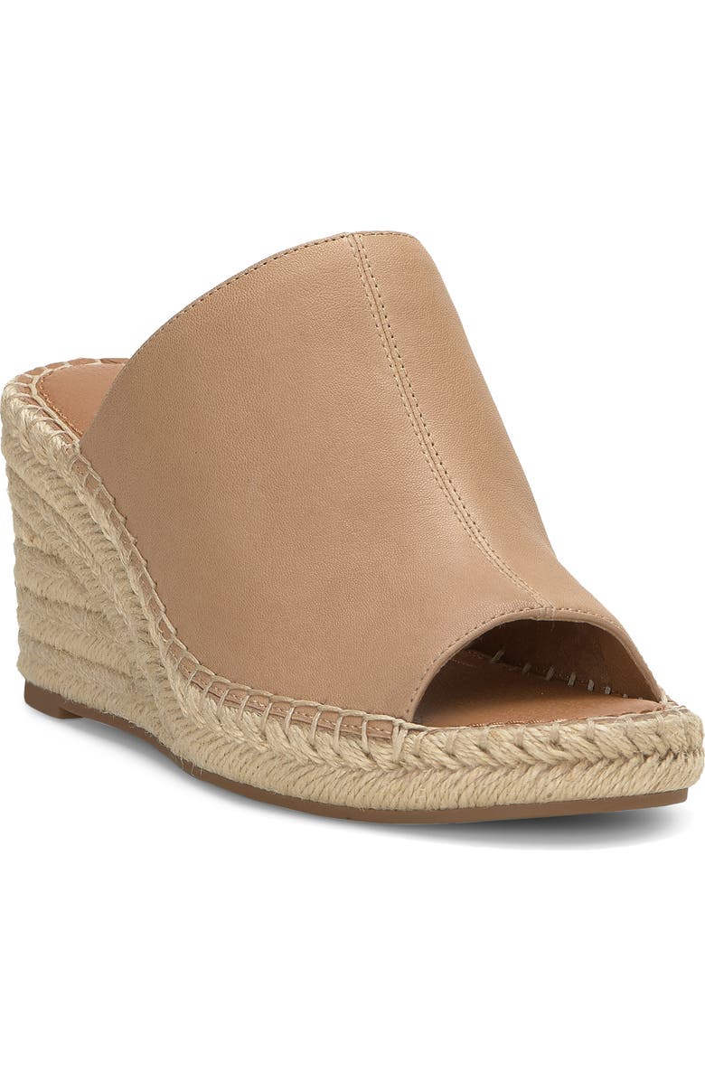 Lucky Brand Cabriah Espadrille Platform Wedge Slide Sandal, Main, color, Sandstorm Shsntw