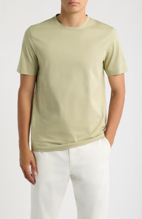 Tessler Slim Fit White Cotton T-Shirt