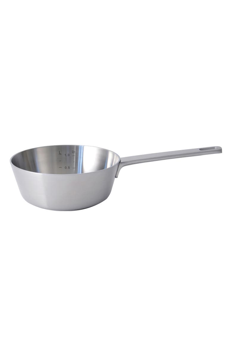 BergHOFF Ron 1.4-Quart Conical Saucepan, Main, color, Silver