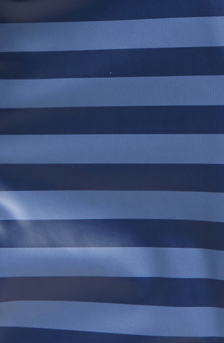 Tucker + Tate Kids' Stripe Snap-Up Hooded Raincoat, Alternate, color, 