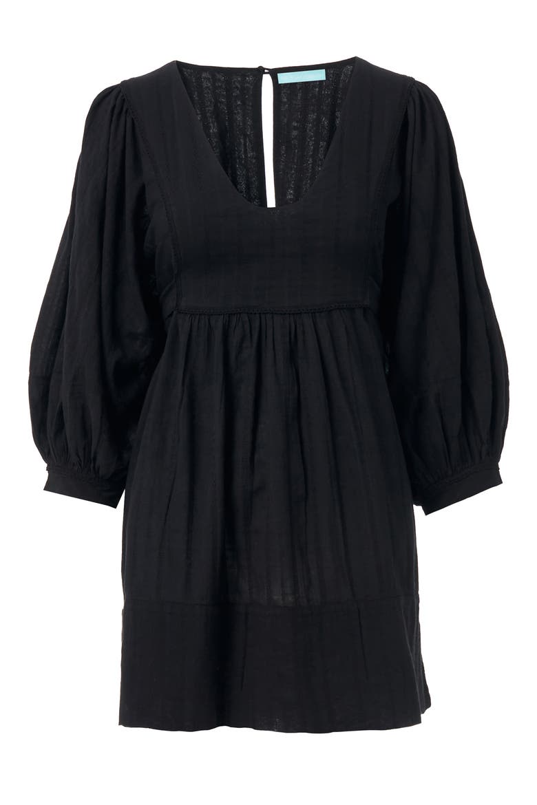 Camilla Cover-Up Dress, Alternate, color, BLACK