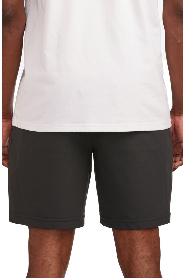 Performance Flat Front Golf Shorts, Alternate, color, BLACK