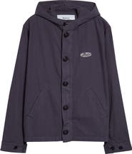 PALMES Hodded Herringbone Twill Jacket